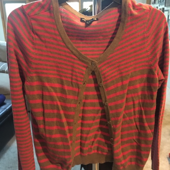 H&M Pink and Tan Striped Cardigan - Picture 2 of 4